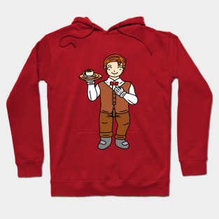 Cute chibi waiter Hoodie